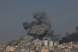 Bombardeos sobre la Franja de Gaza.
