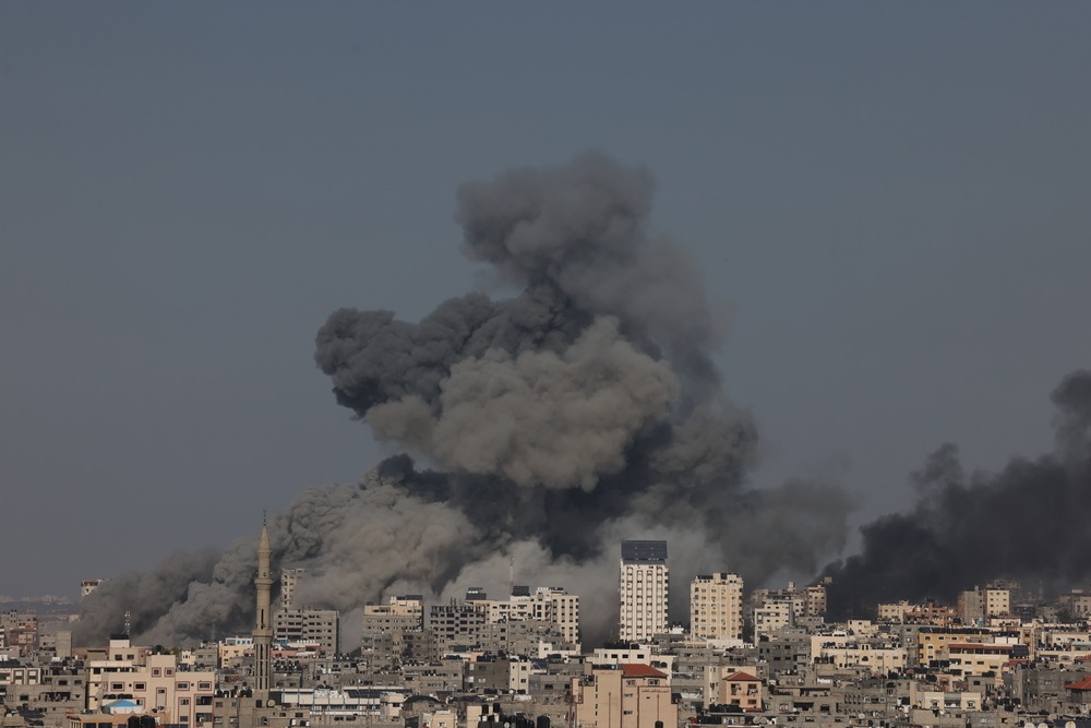 Bombardeos sobre la Franja de Gaza.