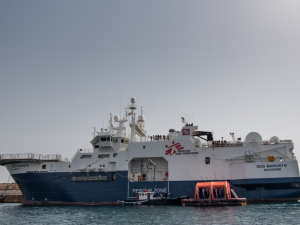 Geo Barents, el barco de búsqueda y rescate de Médicos Sin Fronteras (MSF).