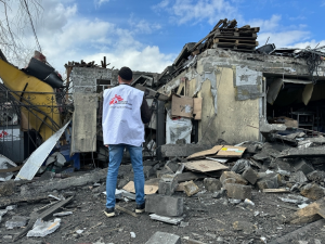 En MSF condenamos el ataque con misil que destruyó nuestra oficina en la región de Donetsk, Ucrania