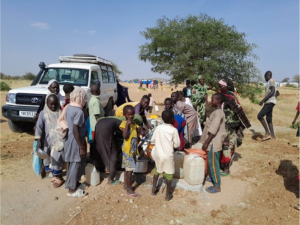 MSF distribuye agua a población de Sudán refugiada en Chad