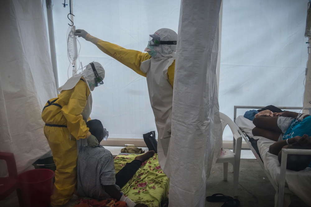 Centro Médico Príncipe de Gales MSF contra el Ébola en Freetown