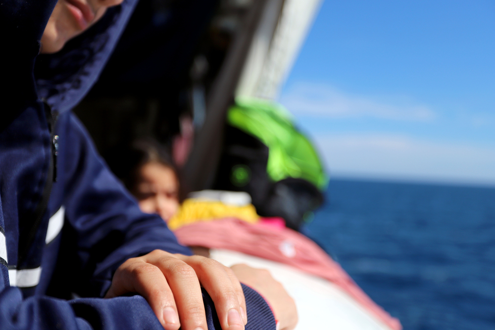 Equipos de MSF realizan un rescate en el Mediterráneo central