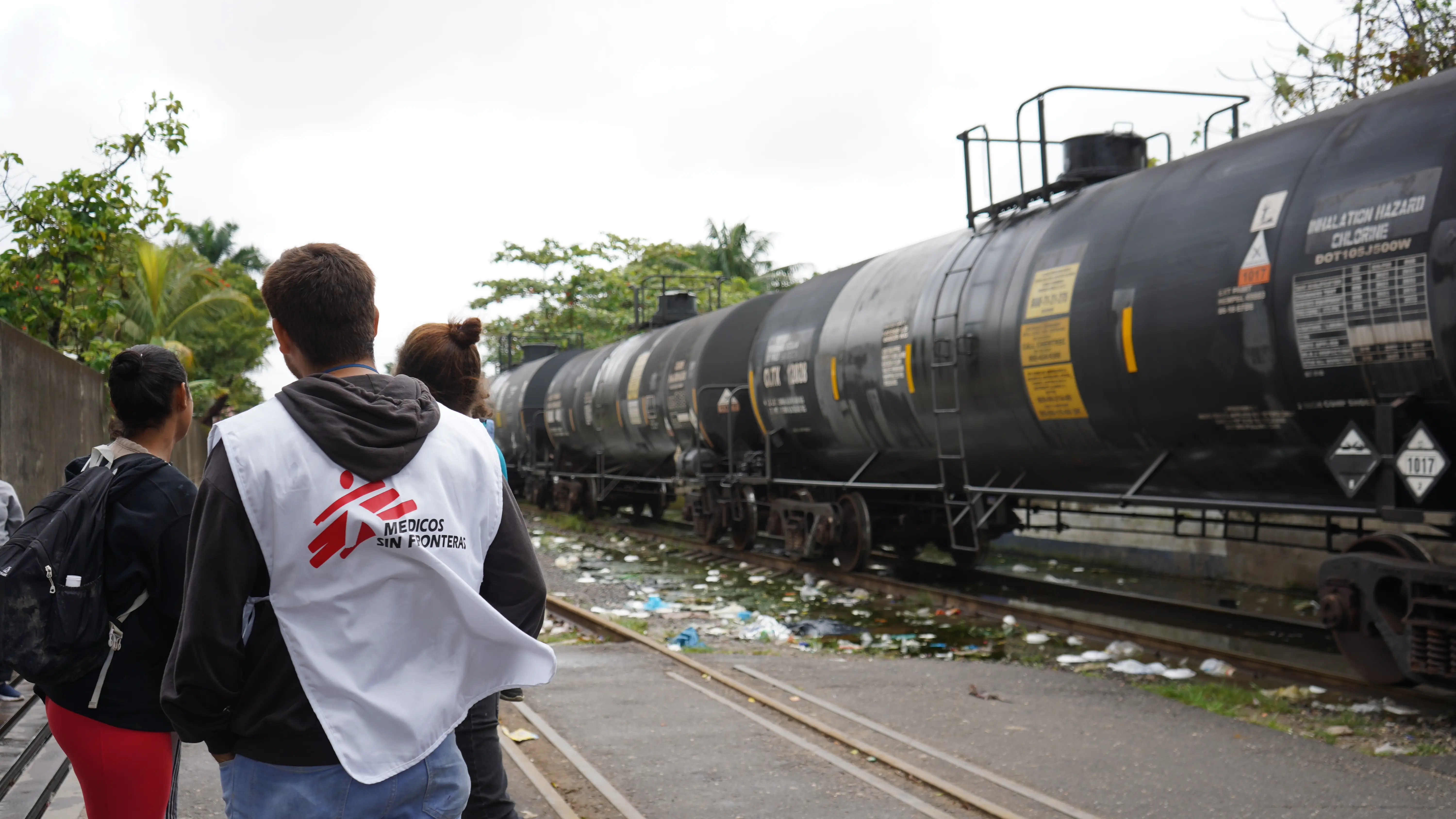 Personal de MSF en la frontera sur de México. nos preocupan los impactos humanitarios previstos de las medidas destinadas a excluir a las personas migrantes, solicitantes de asilo y refugiadas. 