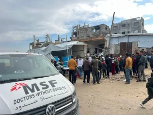 Desde el 1 de febrero, nuestros equipos apoyan a la población del norte de Gaza con clínicas móviles para brindar atención médica.