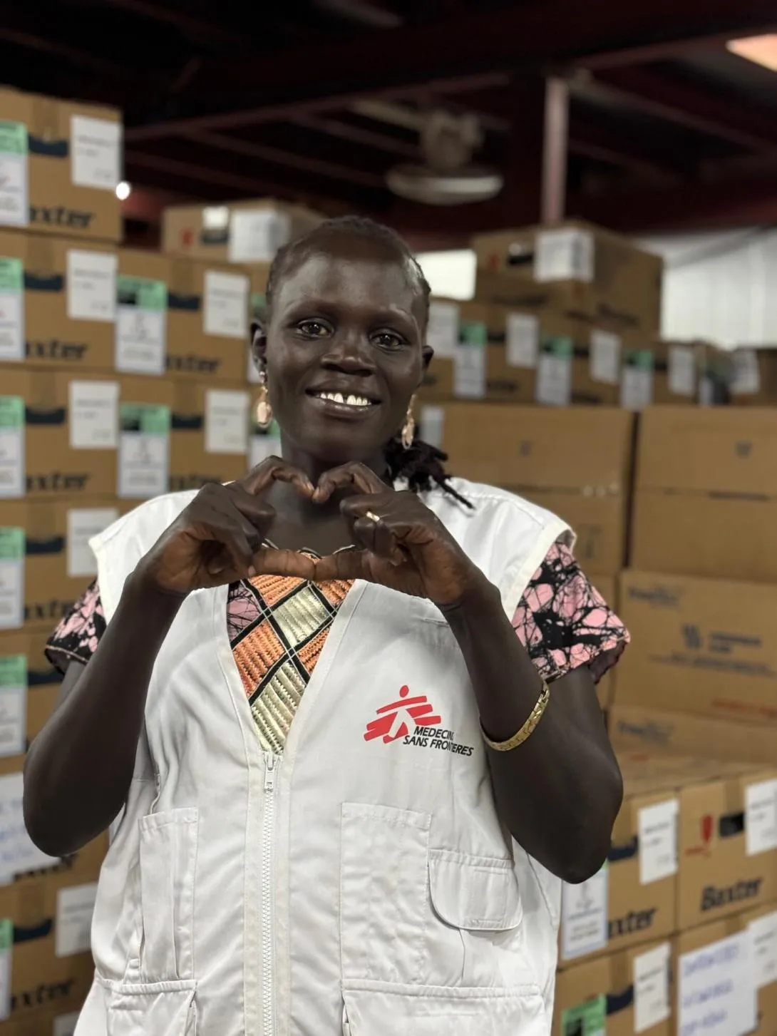 Susan James Jokudu, supervisora de almacén en Juba, Sudán del Sur.