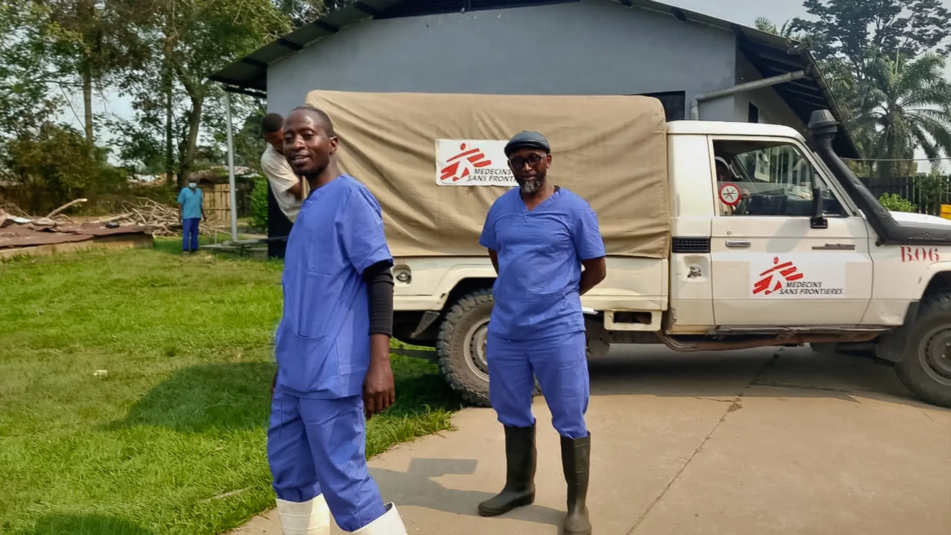Personal que apoya la respuesta al brote de ébola. República Democrática del Congo, septiembre de 2025.