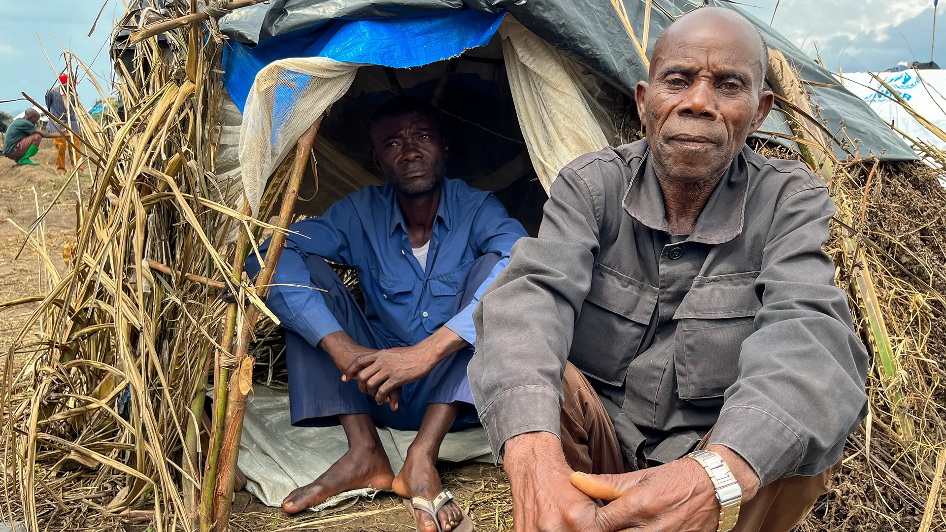 Sylvain Bitamenywa, de 72 años, vive en el centro de tránsito de Ndava. Se encontró solo en Burundi sin su familia y espera regresar pronto a la República Democrática del Congo para ver si su familia está bien.