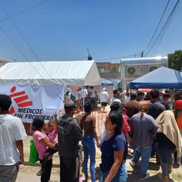 MSF brinda atención de salud primaria a migrantes en La Laguna, al norte de México