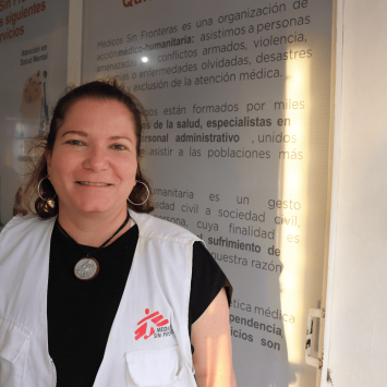 Carolina López, psicóloga de MSF