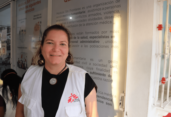 Carolina López, psicóloga de MSF