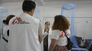 Personal de MSF en la respuesta por dengue en Honduras