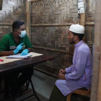 MSF responde al brote de sarna en los campos para refugiados en Bangladesh