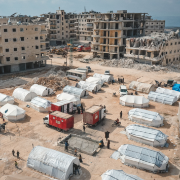 MSF distribuye artículos de primera necesidad a familias desplazadas por los terremotos en Siria y Turquía