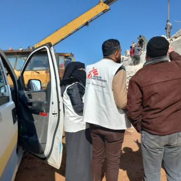 MSF reponde a la emergencia por el terremoto en Siria