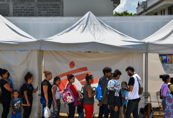 MSF reporta una crisis migratoria en Danlí, Honduras