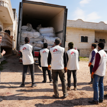 Brindamos apoyo psicosocial a nuestro personal sanitario en el noroeste de Siria. ©Rami Alsayed