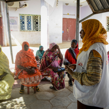 El equipo de trabajadores de salud comunitarios de MSF, son un salvavidas para las comunidades en El Geneina