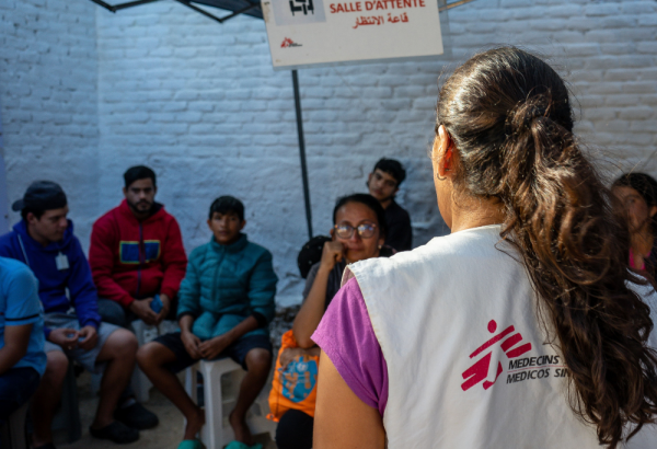 MSF brinda atención médica a migrantes en la clínica móvil ubicada en el municipio de Arriaga, Chiapas.