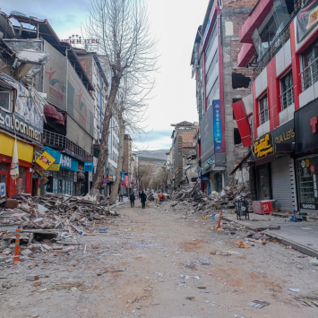 El impacto de los terremotos que azotaron el sur de Türkiye en febrero. Malatya, Turquía, marzo de 2023.
© MSF