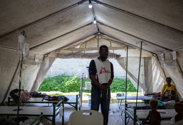 Centro de Tratamiento del Cólera de MSF en Haití