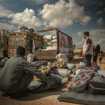 MSF distribuye suministros de invierno en el noroeste de Siria