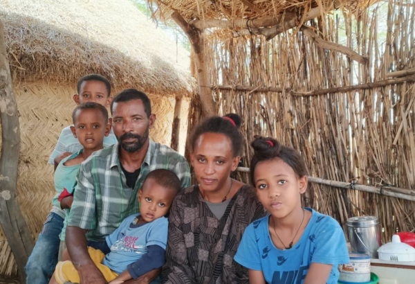 MSF brinda atenciòn al as personas refugiadas que llegan al campo de Um Rakuba en Sudán