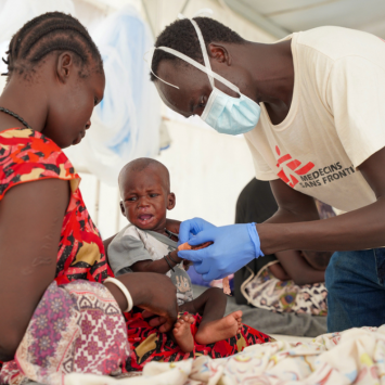 MSF responde al brote de sarampión en Sudán del Sur
