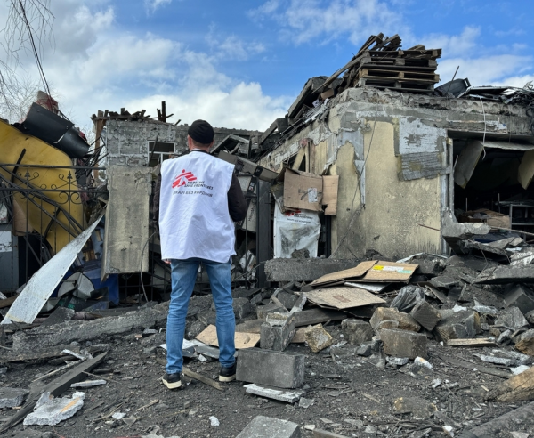 En MSF condenamos el ataque con misil que destruyó nuestra oficina en la región de Donetsk, Ucrania