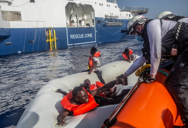 Rescate en el mar Mediterráneo
