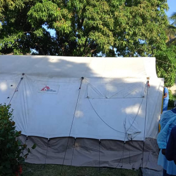 MSF responde al resurgimiento de cólera en Haití 2022