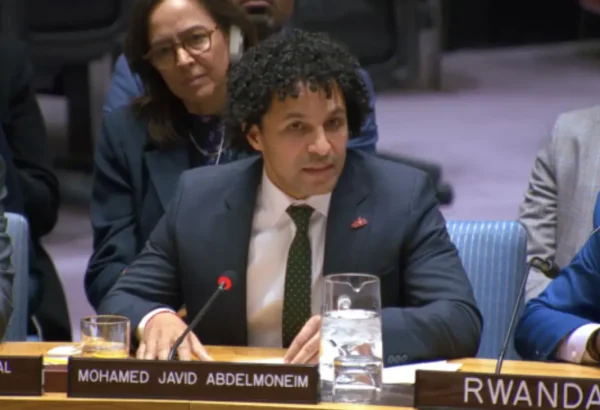 El Dr. Javid Abdelmoneim, presidente internacional de MSF, ante el Consejo de Seguridad de las Naciones Unidas.