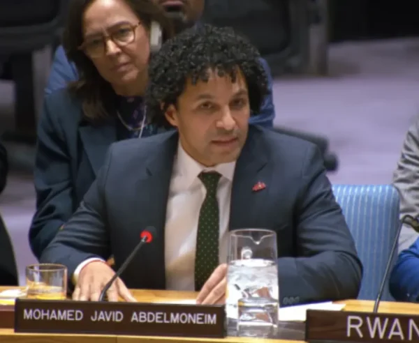 El Dr. Javid Abdelmoneim, presidente internacional de MSF, ante el Consejo de Seguridad de las Naciones Unidas.