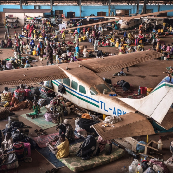 Mpoko airport IDP camp
