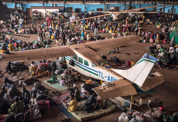 Mpoko airport IDP camp