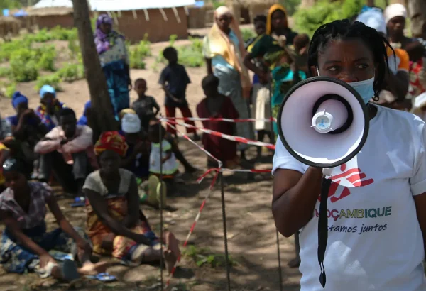 Inmaculada, de 48 años, de Muidumbe, trabaja como promotora de salud para MSF en el proyecto Mueda, en la provincia norteña de Cabo Delgado.