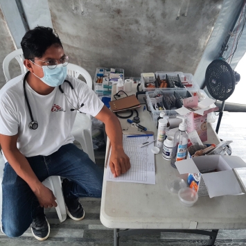 Helmer Charris, de MSF, en el Darién