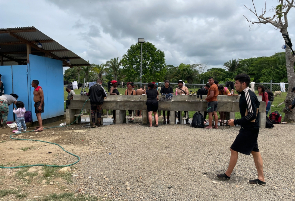 En la estación migratoria de San Vicente