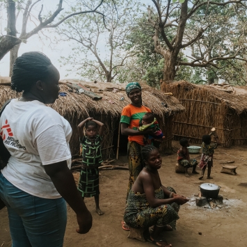 Maéva, promotora de la salud de MSF. © Seigneur Yves Wilikoesse