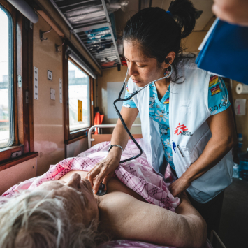 Tren medicalizado de MSF en Ucrania Guadalupe GARCIA