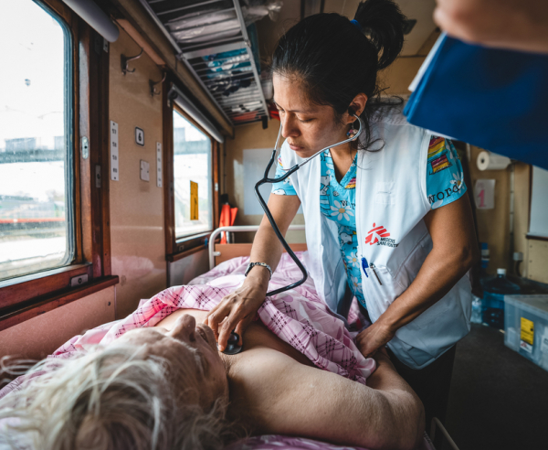 Tren medicalizado de MSF en Ucrania Guadalupe García