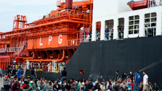 Migrant Route Augusta Italy 2014