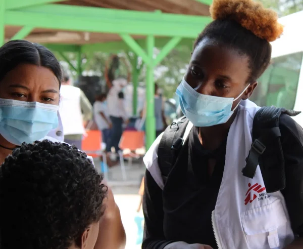 Nuestros equipos en Reynosa, Tamaulipas, realizan actividades de promoción de la salud en dos albergues de la ciudad.