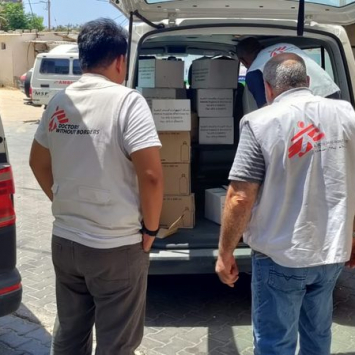 Donaciones de MSF en Gaza