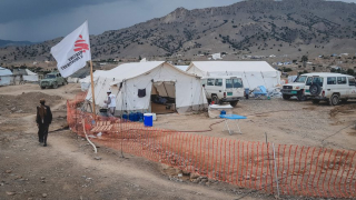 Instalacion temporal de MSF en Bermal, Afganistán. 2022