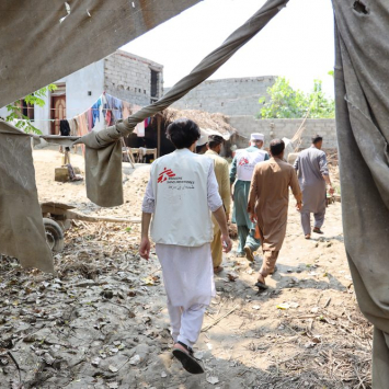 Los equipos de MSF responden a las inundaciones en Pakistán