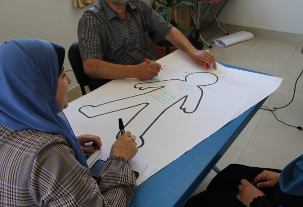 MSF brinda una sesión proyecto ’Cuidar a quienes cuidan’en Gaza
