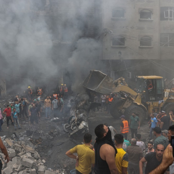 La destrucción en la ciudad de Gaza
