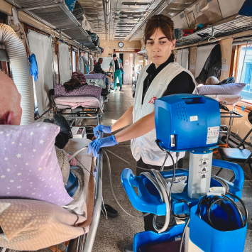 Evacuación de 150 pacientes de Jersón, Ucrania