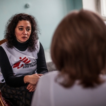 Conflict effect on population. Donetsk region, Ukraine JAN 2015